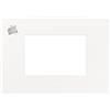 Vimar PLACCA VIMAR PLANA UP 3 MODULI BIANCO MATT 14653U.11 INTERRUTTORI COPRIFORO