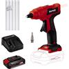 Pistola colla a caldo batteria Einhell 18V TE-CG 18 Li colla stick kit 2.5Ah