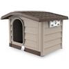 BAMA CUCCIA CANI RESINA BUNGALOW MAXI LARGE MARRONE TAGLIA GRANDE 110X94X77