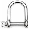 Daumlink Grillo a D largo 6 mm, Acciaio inox A4 (AISI 316) | Connettore robusto per caten