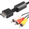 Xahpower Cavo AV per PS2 PS1 PS3 AV a RCA Composito Audio Video Cavo Compatibile con Sony