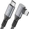 Does not apply 1M Cavo USB-C 100W 10 Gbps Angolato 90 Grad (USB 3.2 Gen2) PD 3.0 Ricarica Dati