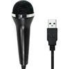 Microfono USB Compatibile Compatibile PS4 Xbox One Wii PC Plug Play Karaoke Nero