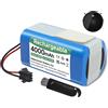 Mspalocell Batteria 4000mAh 14.4V per Venga RVC 3000 Lubluelu SL60D/SL61 Lefant M201/T700