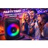 TREVI X-FEST XF150KB Cassa KARAOKE Bluetooth con Microfono Wireless e Luci Led