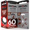 Udivita 60 Batterie per Apparecchi Acustici Rayovac Misura Extra 312 Sound Fusion