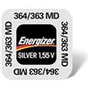 Energizer 364/363 364 SR621SW batteria a bottone per orologi ossido di argento a
