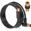 Reliagint Cavo antenna TV 0.5m, cavo coassiale 75 Ohm IEC 9,5 mm maschio-maschio 3C2V rame