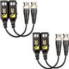 Greluma 2 paia trasmettitore ricetrasmettitore video balun BNC HD passivo 8MP Co