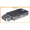 Digiquest RICD1227 Ricevitore DVBT2 HEVC FHD SCART/HDMI Invisibile Retro, Nero