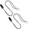 2 Set Supporto Per Clip Apparecchi Acustici Cavo Dell'apparecchio Acustico
