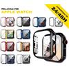Apple CUSTODIA COVER + PELLICOLA VETRO TEMPERATO PER APPLE WATCH 1 2 3 4 5 6 7 SE