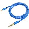 No Adattatore Aux da 3,5 mm A 6,35 mm per Amplificatore Mixer Placcato Or1264