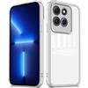 YUXING Cover per Motorola Moto G86 Custodia Trasparente con Pellicola Protettiva