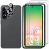 Lutree per Samsung Galaxy A56 5G Vetro Temperato, 2+2 Pezzi Pellicola Protettiva