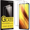 Coiwxmoi 2 Pezzi Vetro Temperato per Xiaomi Poco X3 / Poco X3 Pro/Poco X3 NFC, P