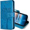 Kanvoos Cover per Oppo Find X5 PRO 5G, Custodia a Libro in Pelle PU con Silicone TPU, An