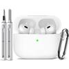 Inesore Compatible with AirPods Pro 1st/2nd Case - White | Silicone Protective C