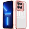 YUXING Cover per Motorola Moto G86 Custodia Trasparente con Pellicola Protettiva