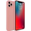 Piushopping CUSTODIA COVER PER IPHONE 12 13 14 15 PRO MAX SILICONE ULTRA SLIM BORDI PIATTI