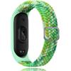 Keecuty Cinturino in Nylon per Mi Band 6/5/4/3 Bracciale Tessuto Elastico Intrecciato in