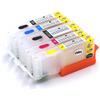 vhbw 5x cartucce vuote per Canon Pixma IX6800 IP7200 IP7250 IX6850 IP8750 + chip