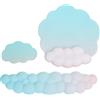 uxcell Supporto Polso Tastiera Cloud in Memory Foam con Mouse Pad e Coaster per Teal