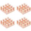 uxcell 4 Pcs Dissipatore Rame 9x9x4mm per , Radiatore Raffreddamento
