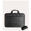 Tucano IDEA BUNDLE 14" Borsa slim per laptop 14" Nero con mouse wireless