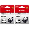 Canon 2 Cartucce Originali Canon PG-545 Nero Compatibili Pixma MG2550S TS3150 MX495