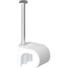 Temolink Fascette per cavi, 100 pezzi, 6 x 9 mm, acciaio inox 304, gestione cavi per tele
