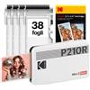 KODAK Mini 2 Retro 4PASS Stampante Fotografica Portatile (5.3x8.6cm) Pacchetto