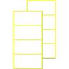 Townstix 100 Pezzi, 80 x 40 mm, Etichette Adesive Bianche Grande | Etichette adesive da s