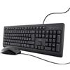 Trust Primo Set Tastiera e Mouse Wireless Italiano QWERTY Tasti a Profilo Ribassato
