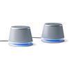Amazon Basics Altoparlanti stereo 2.0 per PC fisso o portatile ingresso AUX da 3,5 mm