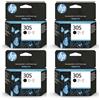 HP Kit 4 Cartucce Originali HP 305 Nero DeskJet 2720e 2710e 4120e 4130e