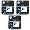 HP Kit 3 Cartucce Originali HP 305 Nero DeskJet 2720e 2710e 4120e 4130e
