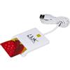 Link LKCARD02 Lettore Smart Card USB 2.0 - Bianco