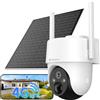Does not apply Volta Pro Telecamera 4G Con SIM Motorizzata 360° 3MP, Batteria Ricaricabile 1040
