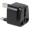 Maclean MCE154 Adattatore Corrente Presa Europea per Presa Inglese EU-UK, Nero (