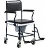 INTERMED SEDIA COMODA WC 3 IN 1 SU 4 RUOTE AB-56 - DISABILI/ANZIANI DIM. SEDUTA 44 cm