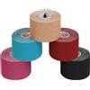 5 Rotoli Nastro Kinesiologico 5 M X 5,0 Cm Tanti Colori E-Book Esempi Applicazio