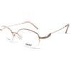 L'Amy OCCHIALI DA VISTA DONNA IN TITANIO L'AMY TYLISE 52X0153 TITANIUM ORO NYLOR