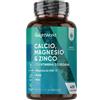 WeightWorld Magnesio Zinco Calcio Vegano con Vitamina D3 K2 MK 7 400 Compresse (13 Mesi di