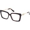GUESS Montature per occhiali da vista donna Guess grandi tartarugati montatura strass
