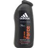 Adidas, Team Force Gel Doccia Bagnoschiuma 3 in 1 per Corpo, Capelli e Viso, 250