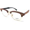 Ray-Ban OCCHIALI DA VISTA IN LEGNO UOMO DONNA RAY-BAN RB 5154 - M 5559 MARRONE, ORO, BLU
