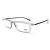 Look OCCHIALI DA VISTA UOMO DONNA LOOK 4906 EM 965 GRIGIO E NERO RETTANGOLARE