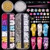 Gzmayuen 3D Fiore Unghie Charms e Strass Acrilico Colorati per il Design delle Unghie Str