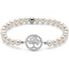 Miluna Bracciale di perle con albero della vita in argento PBR2605